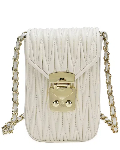 Tiffany & Fred Paris Quilted Leather Phone Bag