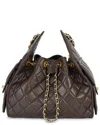 Tiffany & Fred Paris Quilted Leather Shoulder Bag In Brown