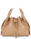 Tiffany & Fred Paris Quilted Leather Shoulder Bag In Brown
