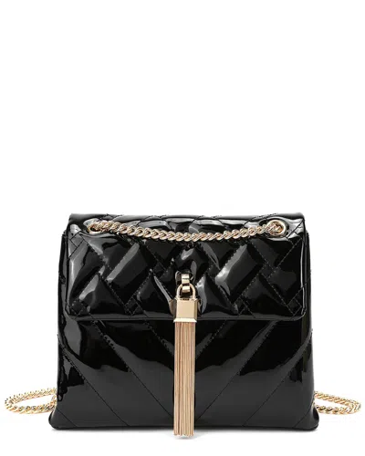 Tiffany & Fred Paris Quilted Leather Tassel Crossbody In Black
