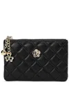 Tiffany & Fred Paris Quilted Leather Wallet In Black