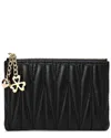 Tiffany & Fred Paris Quilted Leather Wallet In Black