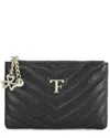Tiffany & Fred Paris Quilted Leather Wallet In Black