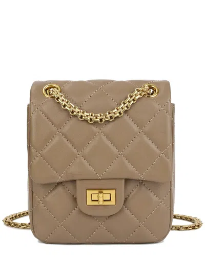 Tiffany & Fred Paris Quilted Sheepskin Crossbody