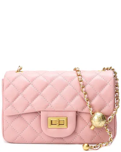 Tiffany & Fred Paris Quilted Sheepskin Leather Crossbody