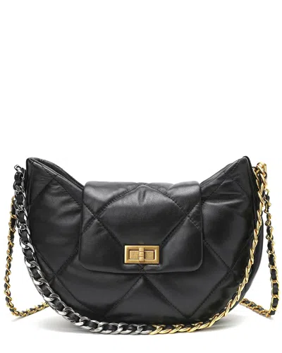 Tiffany & Fred Paris Quilted Sheepskin Leather Shoulder Bag
