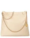 Tiffany & Fred Paris Tiffany & Fred Quilted Lambskin Leather Tote Bag In Beige