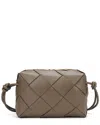 Tiffany & Fred Paris Quilted Smooth Leather Messenger Bag In Brown