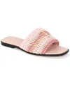 Tiffany & Fred Paris Raffia Sandal In Blush