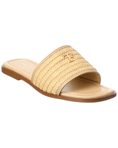 Tiffany & Fred Paris Raffia Sandal In Nude