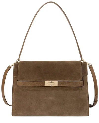 Tiffany & Fred Paris Refined Suede Shoulder Bag In Brown