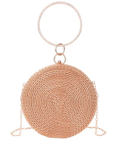 Tiffany & Fred Paris Tiffany And Fred Paris Round Woven Metallic Clutch In Yellow