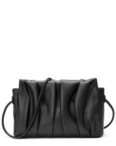 Tiffany & Fred Paris Ruched Leather Crossbody