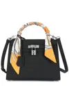 Tiffany & Fred Paris Saffiano Leather Satchel In Black
