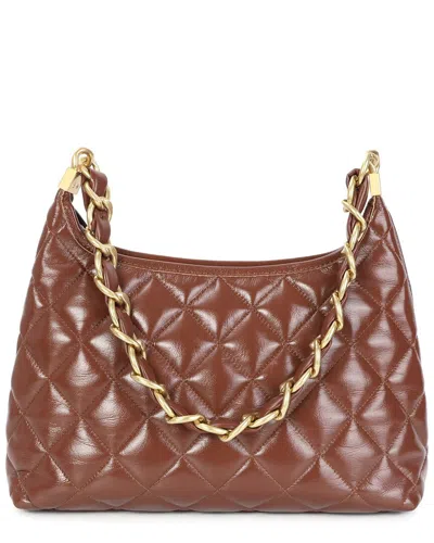Tiffany & Fred Paris Shiny Leather Hobo Bag