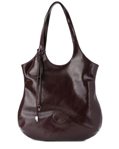 Tiffany & Fred Paris Shiny Leather Tote
