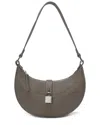 Tiffany & Fred Paris Sleek Crescent Leather Shoulder Bag