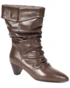 Tiffany & Fred Paris Slouch Cuff Leather Boot In Brown