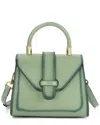 Tiffany & Fred Paris Smooth & Polished Leather Top Satchel