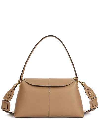 Tiffany & Fred Paris Smooth Large Leather Tote In Brown