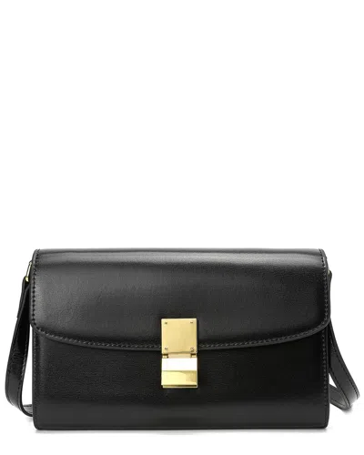 Tiffany & Fred Paris Smooth Leather Clutch In Black
