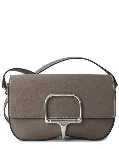 Tiffany & Fred Paris Smooth Leather Crossbody In Brown