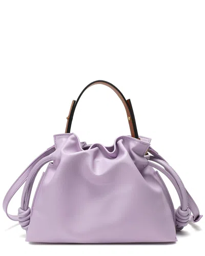 Tiffany & Fred Paris Smooth Leather Crossbody In Purple