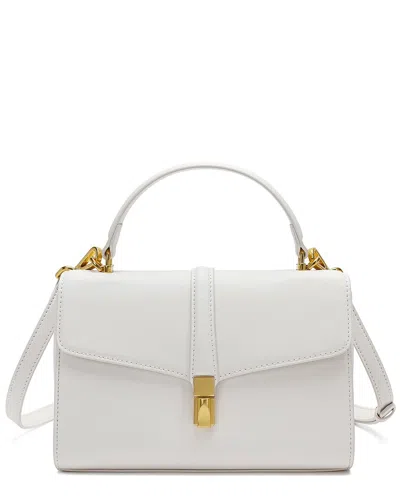 Tiffany & Fred Paris Smooth Leather Crossbody In White