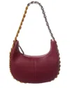 Tiffany & Fred Paris Smooth Leather Foldover Top-handle Shoulder Bag