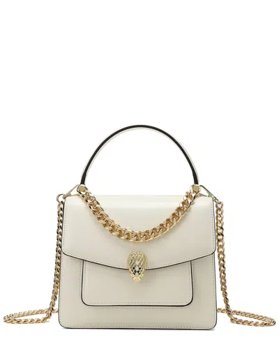 Tiffany & Fred Paris Smooth Leather Foldover Top Handle Shoulder Bag