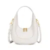 Tiffany & Fred Paris Smooth Leather Hobo/shoulder Bag In White