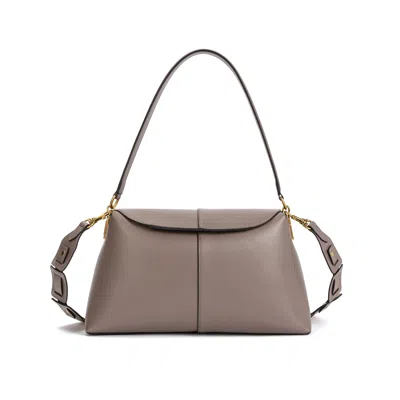 Tiffany & Fred Paris Smooth Leather Hobo/tote Bag In Brown
