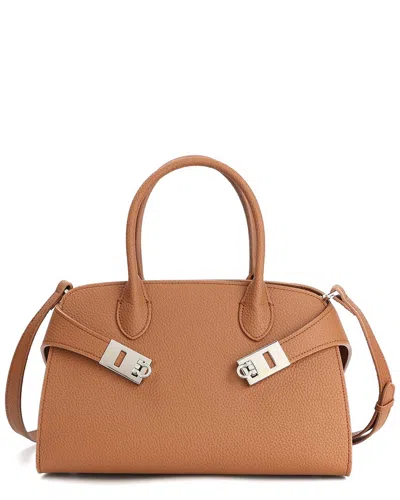Tiffany & Fred Paris Smooth Leather Satchel In Brown