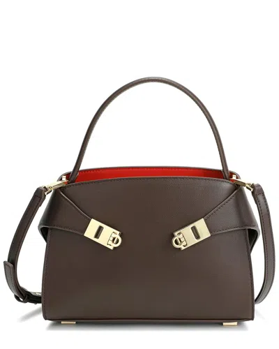 Tiffany & Fred Paris Smooth Leather Satchel In Brown