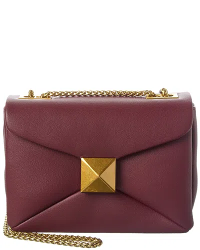 Tiffany & Fred Paris Smooth Leather Shoulder Bag In Burgundy