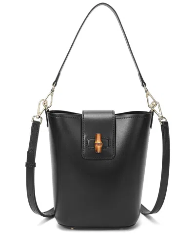 Tiffany & Fred Paris Tiffany & Fred Smooth Leather Shoulder Bag In Black