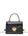 Tiffany & Fred Paris Tiffany & Fred Top-handle Smooth Leather Satchel/shoulder Bag In Black