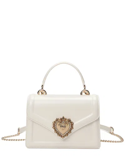 Tiffany & Fred Paris Smooth Leather Top Handle Satchel In White