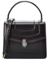 Tiffany & Fred Paris Smooth Leather Top Handle Shoulder Bag