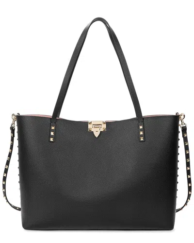Tiffany & Fred Paris Smooth Leather Tote In Black