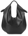 Tiffany & Fred Paris Smooth Leather Tote In Black