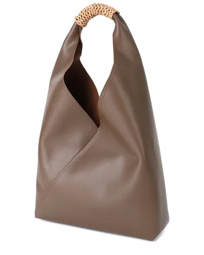 Tiffany & Fred Paris Smooth Leather Tote In Brown