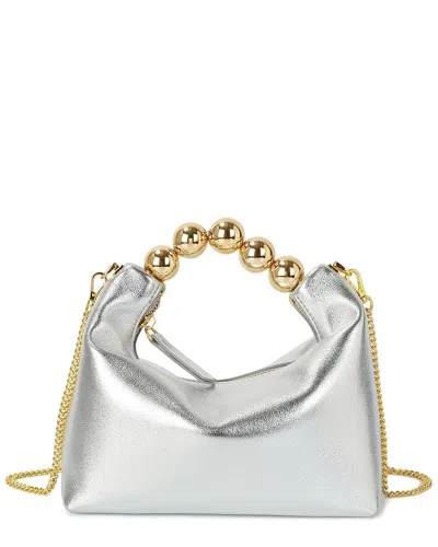 TIFFANY & FRED PARIS TIFFANY & FRED PARIS SMOOTH METALLIC LEATHER TOP-HANDLE CROSSBODY