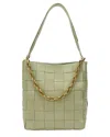 Tiffany & Fred Paris Smooth Woven Leather Shoulder Bag