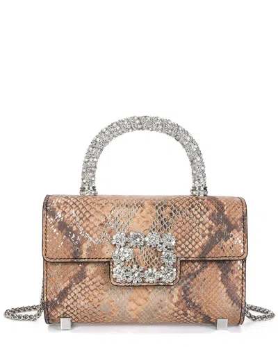 Tiffany & Fred Paris Snake-embossed Leather Top Handle Bag