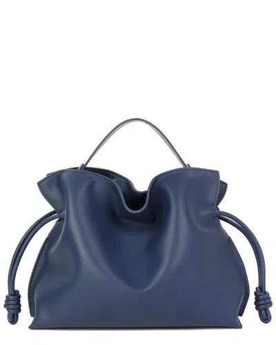 Tiffany & Fred Paris Soft Leather Bucket Bag In Blue