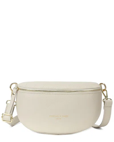 Tiffany & Fred Paris Soft Leather Fanny-pack In Beige