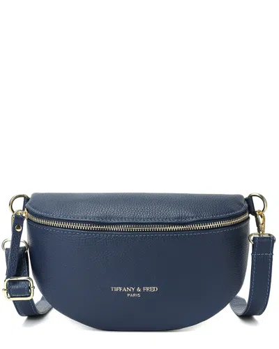 Tiffany & Fred Paris Soft Leather Fanny-pack In Metallic