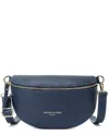 Tiffany & Fred Paris Soft Leather Fanny-pack In Blue
