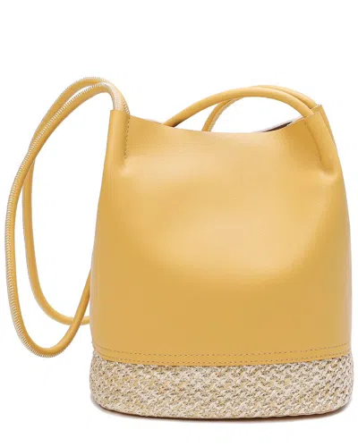 Tiffany & Fred Paris Soft Leather Hobo Bag In Yellow